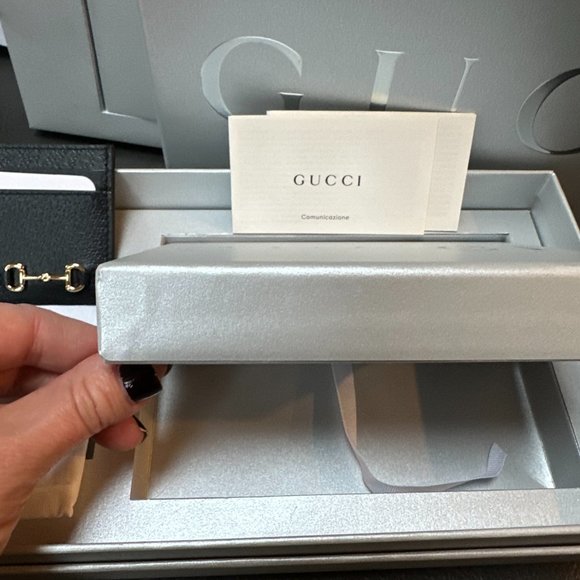 Gucci Card Case with Horsebit in Limited Edition Gift Box with Oversized Playing - Picture 11 of 16